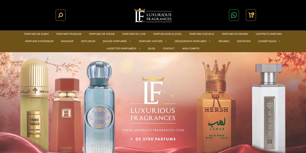 Refonte WooCommerce et boutique en dix-sept langues pour Luxurious Fragrances