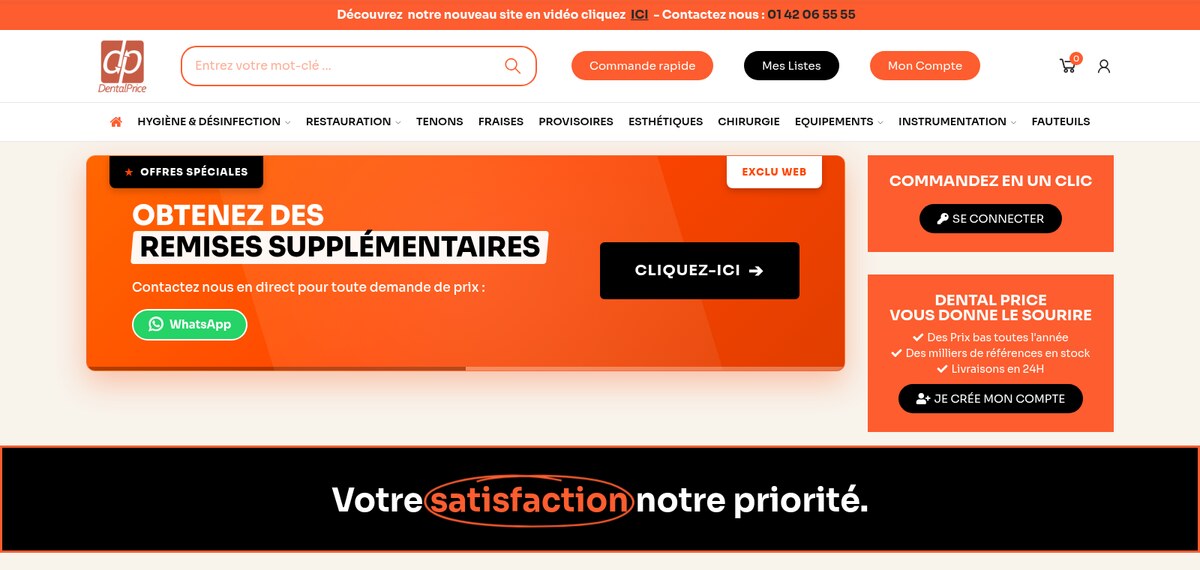 Application métier sur mesure pour Dental Price